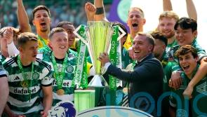 A brilliant day: Brendan Rodgers savours moment as Celtic awarded league trophy