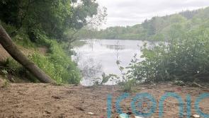 Flowers left on banks of the Tyne close to where 14-year-old boy died