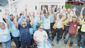 Charity completes building work so stroke victim no longer sleeps under stairs