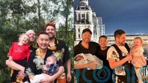 Three gay men seeking legal recognition for adopted daughter and surrogate son to launch throuples parenting consultancy