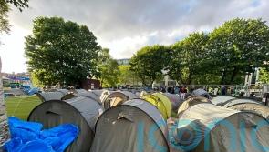 Operation to move migrants from Grand Canal encampment under way