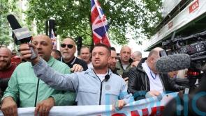 Thousands attend central London protest organised by Tommy Robinson