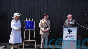 King and Queen open Churchill education centre close to Normandy memorial