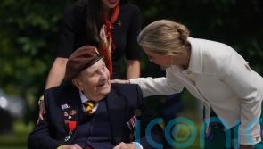 Duke and Duchess of Edinburgh share laughs with veterans at D-Day lunch