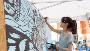 Scientists and artists create live art based on groundbreaking research