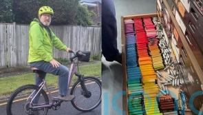Crafty dad turns ‘ordinary bicycle’ into an e-bike powered by 70 disposable vapes after being quoted £1,200 for new one