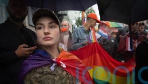 LGBT soldiers in Ukraine rally for legal rights