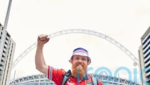 ‘Hardest Geezer’ arrives at Euros for first England game