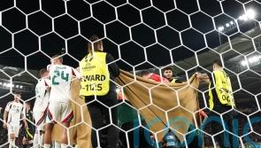 Hungary striker Barnabas Varga broke several facial bones against Scotland