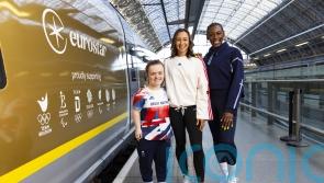 Olympic and Paralympic royalty launch golden Eurostar train for Paris 2024