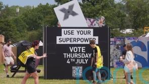 Just Vote: Glastonbury ‘politically charged’ in week before General Election