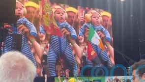 ‘Oh my god, this baby’: 10-week-old steals show at Annie Mac’s Glastonbury set