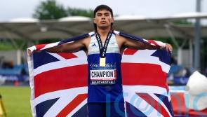 Louie Hinchliffe books Olympic 100m place with victory at UK Championships