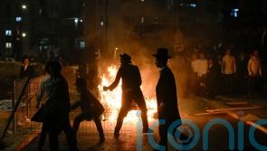 Ultra-Orthodox protest against order to enlist turns violent in Jerusalem