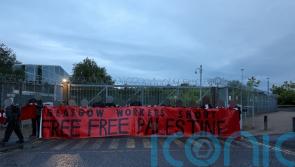 Pro-Palestine demonstrators blockade factory