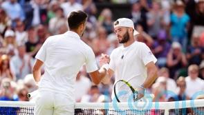 Jacob Fearnley puts up a fight against Novak Djokovic after Andy Murray advice