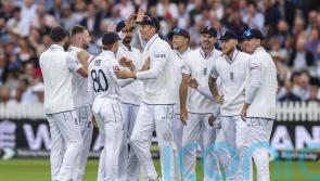 Gus Atkinson takes two wickets in first session of James Anderson’s final Test