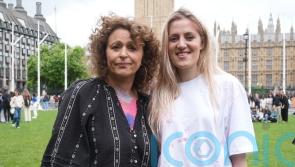 Nadia Sawalha joins women going topless for breast cancer drug campaign