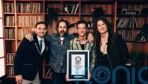 The Killers presented with two Guinness World Records titles for Mr Brightside