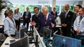 King visits ‘my factory’ to mark 50 years of Sony in Wales