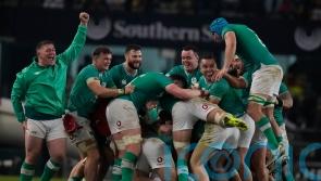 Ciaran Frawley’s late drop goal sees Ireland beat South Africa to draw series
