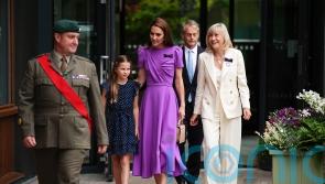 Kate attends Wimbledon men’s final with Princess Charlotte