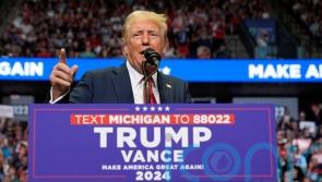 Donald Trump appears at first campaign rally since assassination attempt