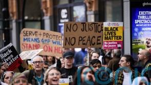 Family of man kicked by police officer want to see &lsquo;calm prevail&rsquo;