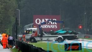 Lance Stroll crashes out of final practice for Belgian Grand Prix