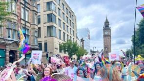 Crowds gather in Belfast for Pride parade