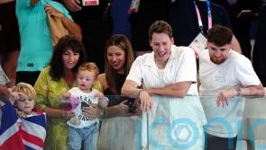 Tom Daley’s husband and children among spectators cheering for diver’s silver