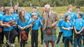 King tours peat bog recently given world heritage site status