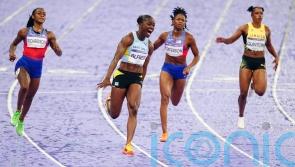 St Lucia’s Julien Alfred storms to 100m gold as Daryll Neita comes fourth
