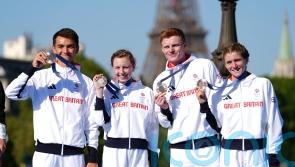 Bronze for Great Britain in thrilling finish to mixed relay triathlon