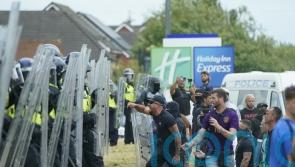 Cabinet minister promises ‘reckoning’ after disorder outside hotel in Rotherham