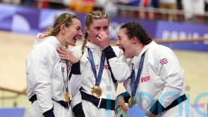 Katy Marchant, Emma Finucane and Sophie Capewell storm to GB team sprint gold