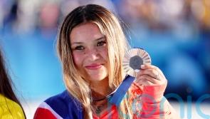 Sky Brown battles on bravely to win bronze medal after shoulder ‘popped out’
