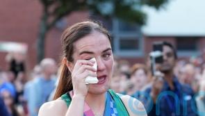 Kellie Harrington cries tears of joy after hero’s welcome on return to Dublin