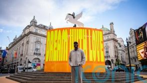 Artist Yinka Ilori transforms Piccadilly Circus with vibrant installation