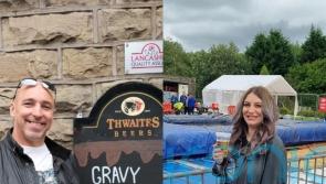 Rambo and ‘massive dog’ taking the plunge at World Gravy Wrestling Championships