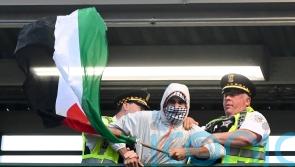 Pro-Palestinian and pro-Israel protesters demonstrate near convention