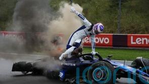 Williams driver Logan Sargeant jumps from burning car in Dutch GP final practice