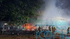 More than 100 people forced to leave as block of flats on fire