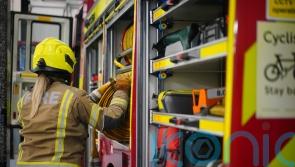 Four people injured after three-car collision on M8