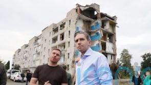 Ireland’s Simon Harris pays tribute to resilience of Ukrainian people