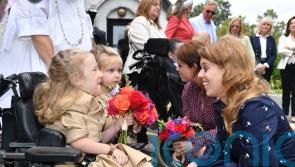 Eugenie and Beatrice praise ‘inspiring’ children’s hospice at garden party