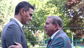 Spanish prime minister meets with exiled Venezuelan opposition leader Gonzalez