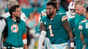 Buffalo Bills ease to victory as Tua Tagovailoa suffers concussion