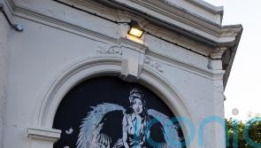 Artwork of Amy Winehouse unveiled on front of Camden venue Koko