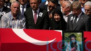 American woman who was killed by Israeli forces is buried in Turkey